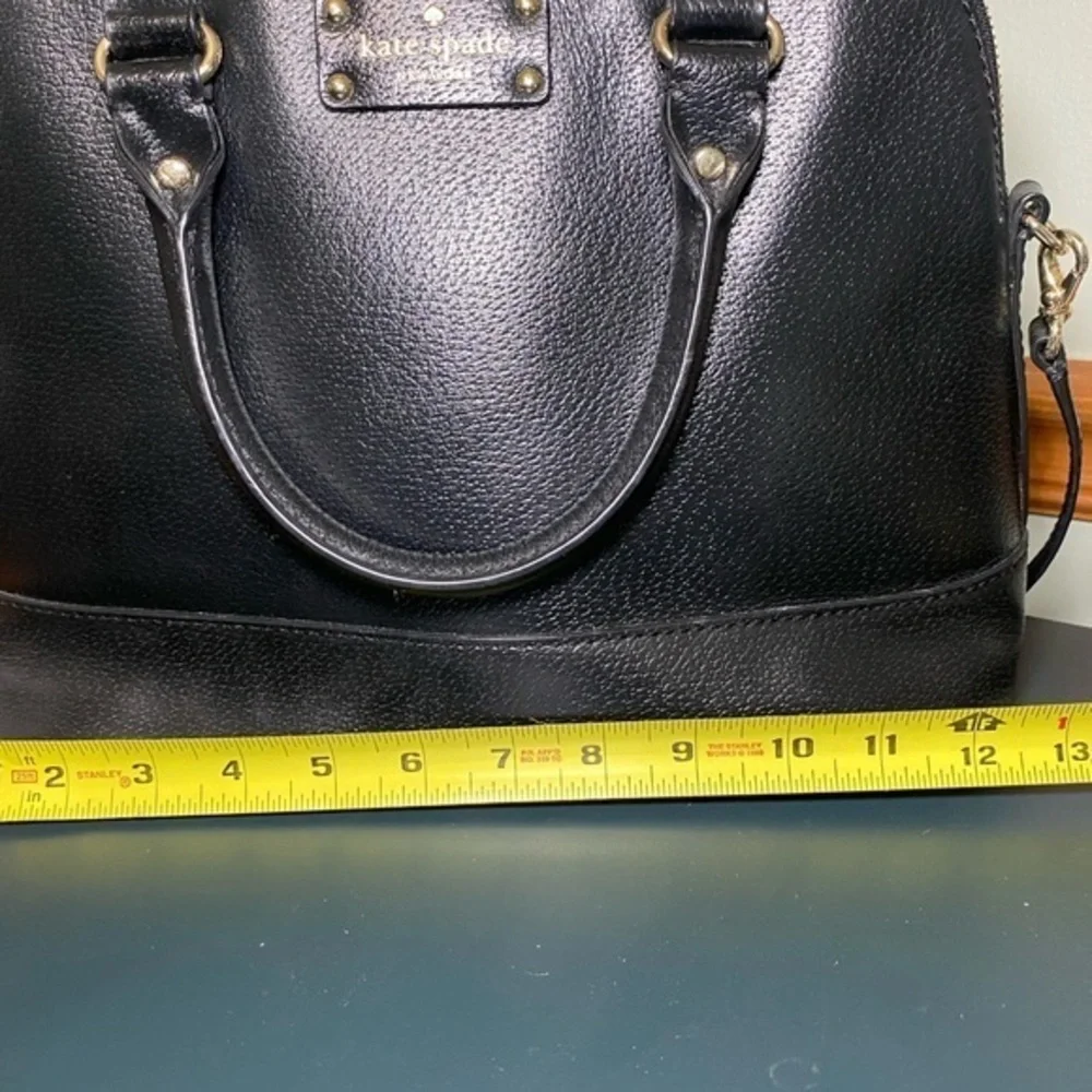 Kate Spade‎ Wellesley Rachelle Black Leather Satchel Handbag Crossbody